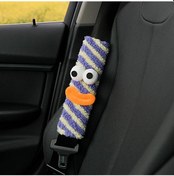 Resim Elmpaly Sevimli Canavar Emniyet Kemeri Omuz Pedı Mor Peluş Dekorasyon 