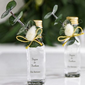 Resim Hediyelik Kolonya Şişesi 20 Adet Söz, Nişan, Kına, Bebek, 20 Cc Nikah Şekeri 