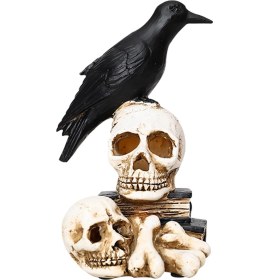 Resim Youmex Karanlık Partiler İçin Işıklı Kuruş Karga Figürlü Fener, Halloween Dekorasyon Aletleri, Ev Ve Mekan Düzeni Reçine Lambası Çok Renkli 