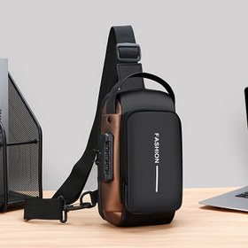 Resim Erkekler için Kombinasyon Kilidi ile Dokulu Oxford Çapraz Göğüs Çantası - Telefon Cebi, Ayarlanabilir Askılı Şık Motosiklet Sırt Çantası, Günlük Kullanım, Spor ve Seyahat için Çok Cepli Bel Paketi - İdeal Noel, Doğum Günü, Yeni Yıl Hediyesi 