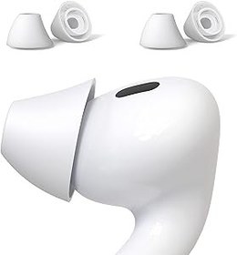 Resim AirPods Pro 1 ve 2 için 2 Çift Kulak Ucu [Rölyef Ağrısı] [Kılıfa Uygun] Gürültü Engelleme Grip Ekleme Spor Kulaklıkları [İngiltere Patent Kayıtlı] (S) 