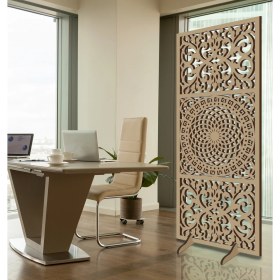 Resim Liar Ahşap Seperatör (Paravan) - KSP-204 - (18 mm) - (100 cm x 210 cm) - (Ham) 