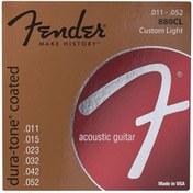 Resim Fender Dura-Tone Coated 80/20 880CL 11-52 Akustik Gitar Telleri 