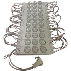 Resim 220 Volt 3 Watt 3 Lensli 3030 Modül Led Gün Işığı 5 Adet 