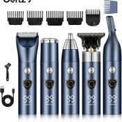 Resim 5'i 1 Arada Erkek Elektrikli Güzellik Seti - USB Şarjlı Saç Kesme Makinesi, Kaş ve Kulak Tıraşı, Sakal Tıraşı, Saç Kesici, Bıyık Düzeltici, Baba Günü Hediyesi 