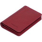 Resim Bordo Deri Unisex Kredi Kartlık - S1KK00001601-M71 