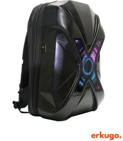 Resim ERKUGO X Ekranlı Motor Sırt Çantası, Sırt Çantası, Telefon Kontrol Kask Taşıma Çantası, Led Çanta 