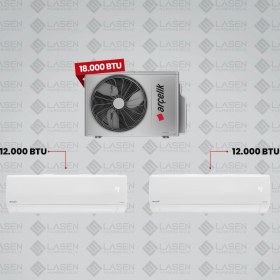 Resim Arçelik 12000+12000 Btu Iç Üniteler-18000 Btu dış -ZM18103MD Multi Inverter Klima 