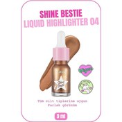 Resim Callista Shine Bestie Highlighter Likit Aydınlatıcı 04 Sunset Pixie 