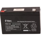 Resim Ttec 6v 12ah Bakımsız Kuru Akü 