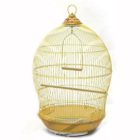 Resim Dayang Kubbe Kuş Kafesi Pirinç 48.5x48.5x76 Cm 