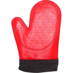 Resim Pasta Market Kırmızı Silikon Fırın Eldiveni 