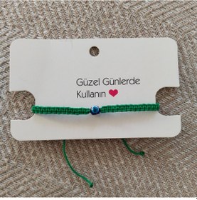 Resim Nazar Boncuğu Örgülü Bileklik 