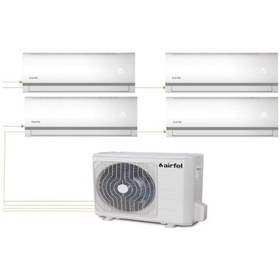 Resim Airfel 36000 BTU 1 Dış + 4 İç Ünite (9+9+12+12) Duvar Tipi Multi Klima 
