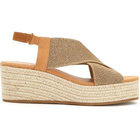 Resim Brown Women's Straw Espadrille 