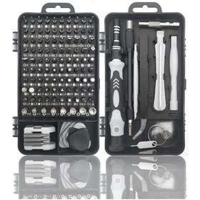 Resim Hassas Tornavida Seti Bilgisayar Pc Telefon Onarım Aracı Seti Manyetik 115 İn 1 Tornavida Seti Go-53-vice 03350 