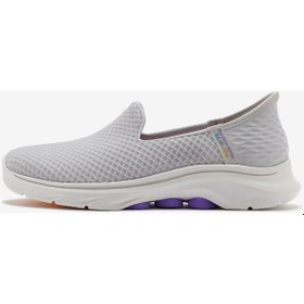 Resim Skechers Skechers Slip-ins: Go Walk 7 - Daley Kadın Gri Yürüyüş Ayakkabısı 125228 Gylv Gri 