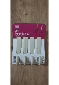 Resim 4'lü Pratik Askı Krem 