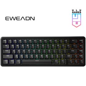 Resim Eweadn Battle68 (Manyetik Switch) Mekanik Klavye - Battle68 / Dark Night Black RGB-[Arctic Magnetic Switch] 