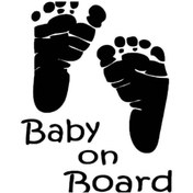 Resim Genel Markalar Arabada Bebek Var Sticker Araba Oto Arma Duvar Çıkartma 20 Cm 