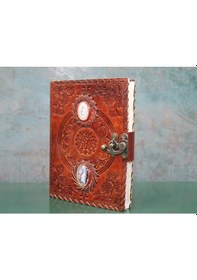 Resim River World Seri B Deri Defter Taşlı Çok Renkli 
