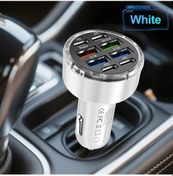 Resim Techbloom G56 White Yüksek Güçlü 8 İn1 Çok Portlu Araç Şarj Cihazı Qc3 0 Ve Pd İle Çoklu Koruma Özellikleri Tüm Cihazlarınız İçin Süper Hızlı Şarj 