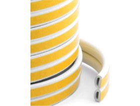 Resim Yapışkanlı 5x2=10 Metre (Beyaz) Kapı Pencere Bandı Fitili Soğuk Izolasyon Kauçuk Bantları 