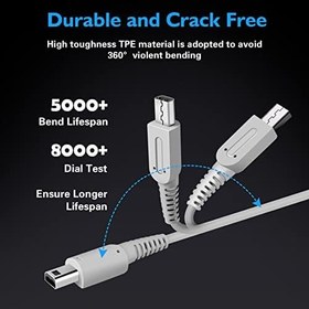 Resim 3DS Şarj Cihazı, FIOTOK 3DS Şarj Cihazı, Nintendo 3DS/Yeni 3DS XL/DSi/DSi XL/2DS/ 2DS XL Duvar Priz Adaptörü ile Uyumlu (100-240v) 