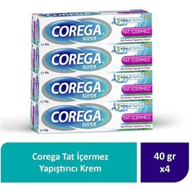 Resim Corega Tat İçermez Yapıştırıcı Krem 12 x 40 G 