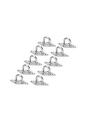 Resim Padalink 10 Adet 316 Paslanmaz Çelik Ağırlık Taşıyan Göz Plakası, 5.5mm Delik Çapı, Swing Ve Gölge Çadırı İçin Dış/iç Mekan Montajı 