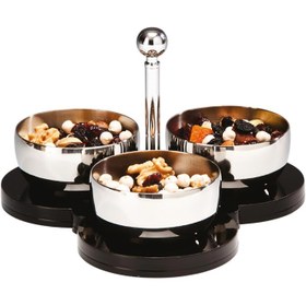 Resim Zicco ZKC-07 Akrilik Standlı Çerezlik, 3'lü 
