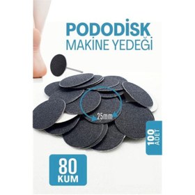 Resim Bosel 25 mm Pododisk - Nasır Sökücü Pedikür Makinesi Yedek Pedler 100 ADET 
