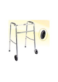Resim Loco Pr-441 Alüminyum Tekerlekli Walker Yürüteç Hafif Hasta Yürüteci 