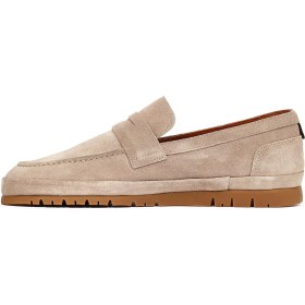 Resim Derimod Erkek Bej Süet Deri Loafer 26SFD800310 