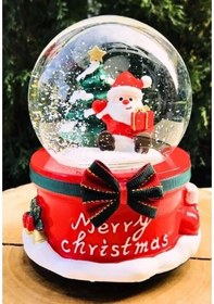 Resim Yılbaşı Noel Baba Kar Püskürtmeli Işıklı Müzikli Mega Boy Yılbaşı Noel Baba Ve Çam Ağacı Temalı 15cm Yeni Yıl Hediyesi Kar Küresi 01 