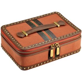 Resim Ida Deri Saplı Takı Seyahat Kutusu 190. Yıl Sınırlı Seri 21x15x7 Cm Kahverengi 