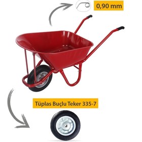 Resim Kanat Plus Demonte El Arabası Tüplas Burçlu Teker 0.90 Mm Sac 