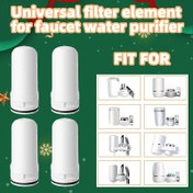 Resim Yedek Filtreler, Çoğu Muslukta Montaj Filtreleri İçin Uygun, Lavabo Musluğu Üzerine Kurulan Filtrasyon Arıtma Sistemi, Seramik Filtre, Klor Kokusu, Kirleticiler, 6 Ay Sürer (4 Adet Paket) 