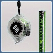 Resim 1 adet ABS Ölçü Bandı - 5m/16ft Yüksek Parlaklık Floresan Ölçekli Dahili Luminous Özellikleri ile, Koyu Yerlerde Doğru, Ev Dekorasyonu ve Açık Hava Operasyonları için Kolay Kullanım, Verimliliği Çiftleştirir, Kolay Okunabilirlik | Şık Ölçü Bandı | Dayanıklı İnşaat 