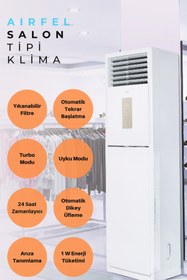Resim Airfel R32 48000 Btu Beyaz Salon Tipi Klima A 