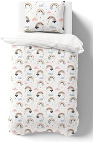 Resim Organik Tek Kişilik Nevresim Takımı (160x220) - Neşeli Bulutlar 160 x 220 