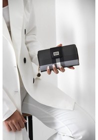 Resim Cüzdan & Kartlık Kadın Silver Polo 928-34751 Sılver Polo Cüzdan Mk129 Siyah-mat Siyah Siyah 