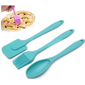 Resim 1 Slikon Spatula +1 Adet Slilkon Yumurta Fırçası + 1 Adet kaşık 3 