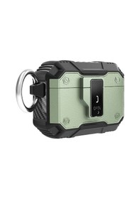 Resim Khayra Apple Uyumlu AirPods Pro 2 Airbag 35 Darbelere Karşı Dayanıklı Düğmeli Kılıf-yeşil Yeşil 