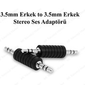 Resim 3.5Mm Ses Adaptörü 3.5Mm Erkek To 3.5Mm Erkek Stereo Adaptör 