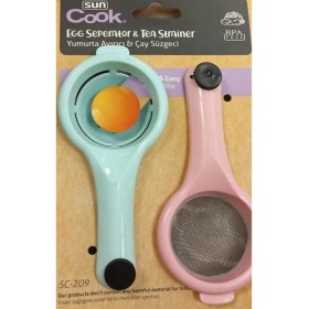 Resim abnturk Yumurta Akı Ayırıcı ve Çay Süzgeci 2 Li Set 
