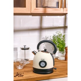 Resim Özbience Şık ve Dayanıklı Krem Renkli Kahve Demleme Cezvesi, Pratik Kullanım 