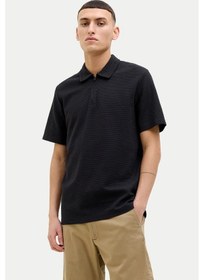 Resim Jack & Jones Jjbenja Erkek Polo Yaka Tişört 12269338 SIYAH 
