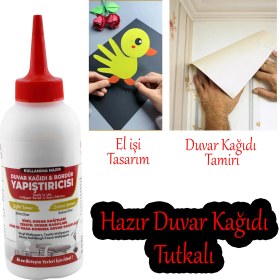 Resim Nzb Duvar Kağıdı Broşür Yapıştırıcısı Şeffaf 200 kg Hazır Tutkal Vinil Tekstil El İşi Kağıtları 1 Adet 