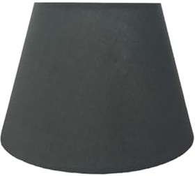 Resim Bohhem Abajur Başlığı Hazır Şapka Antrasit Kumaş Antrasit 